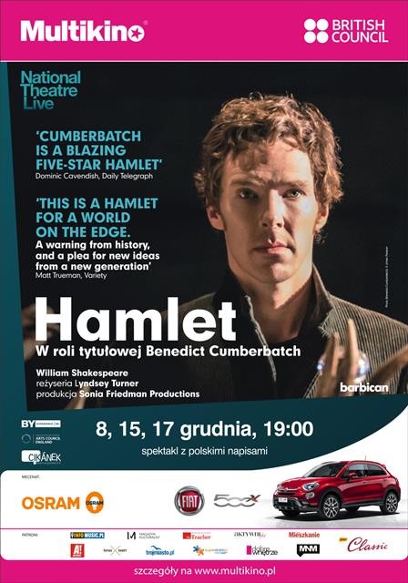 Benedict Cumberbatch jako Hamlet
