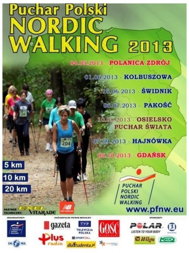 Zawody Pucharu Polski Nordic Walking w Pakości
