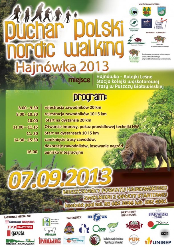 Puchar Polski Nordic Walking w Krainie Puszczy i Żubra